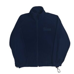 Vintage Y2K Reebok NFL NE Patriots navy full zip up fleece sweatshirt men large